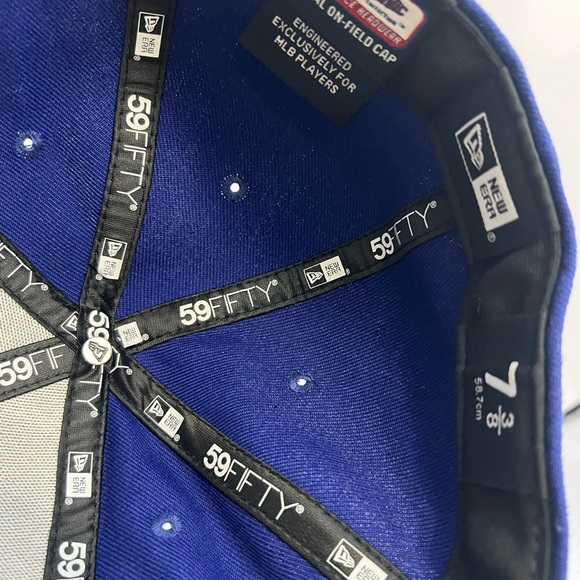 New Era Royal Blue 59FIFTY Cap 7 3/8 - Picture 4 of 6